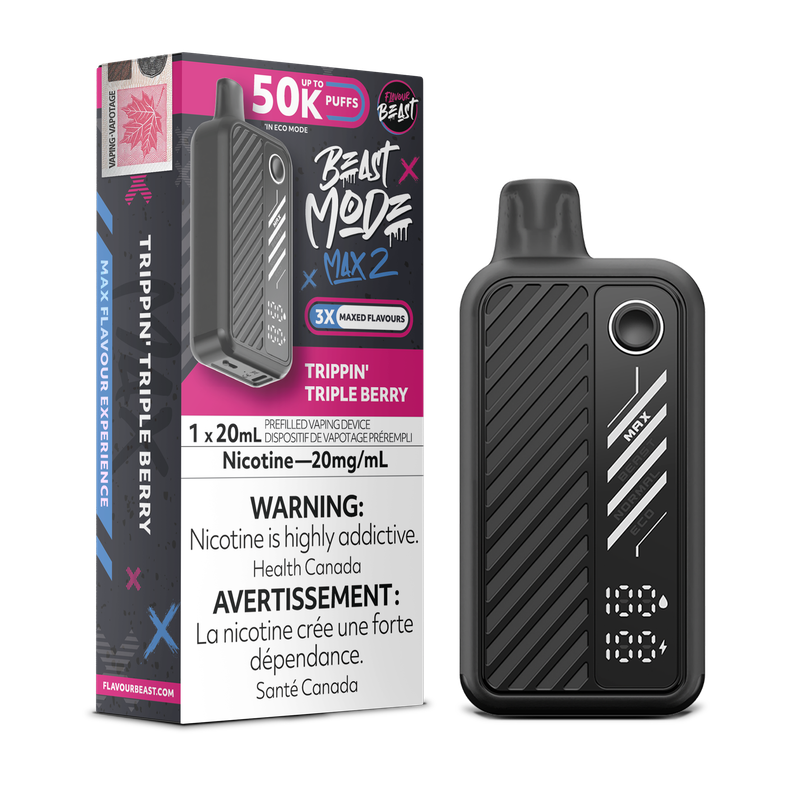Flavour Beast Beast Mode Max 2 50K - Trippin&#39; Triple Berry