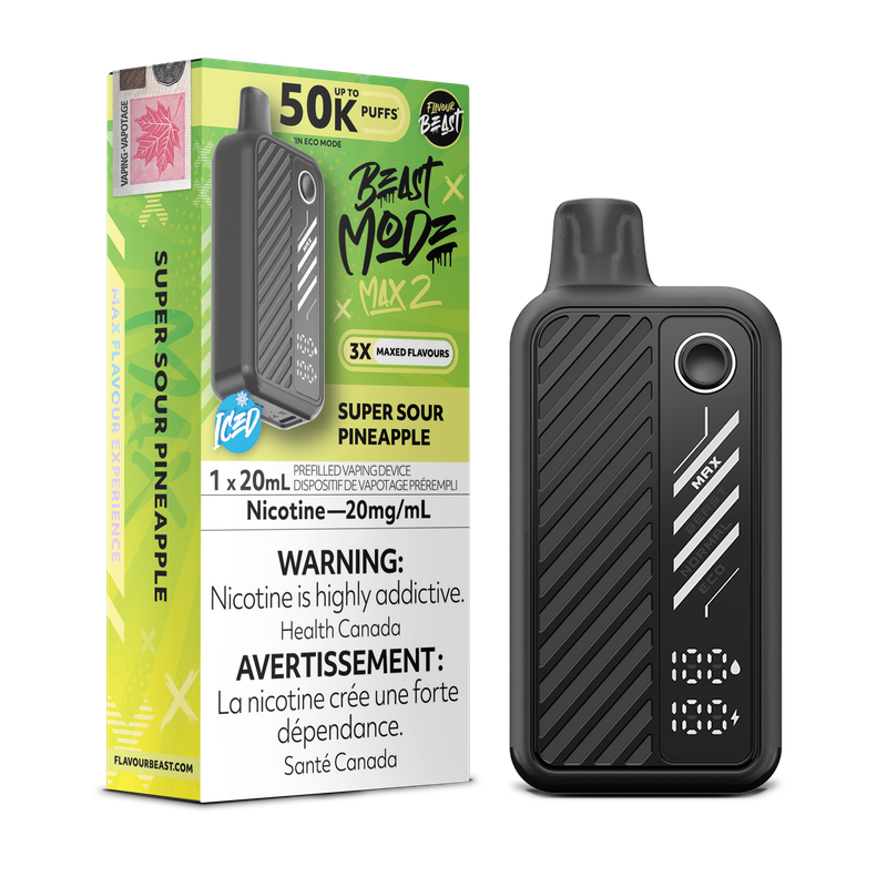 Flavour Beast Beast Mode Max 2 50K - Super Sour Pineapple