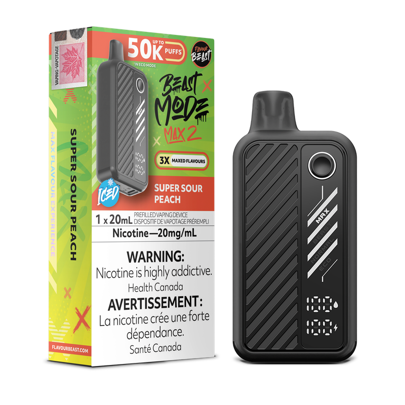 Flavour Beast Beast Mode Max 2 50K - Super Sour Peach