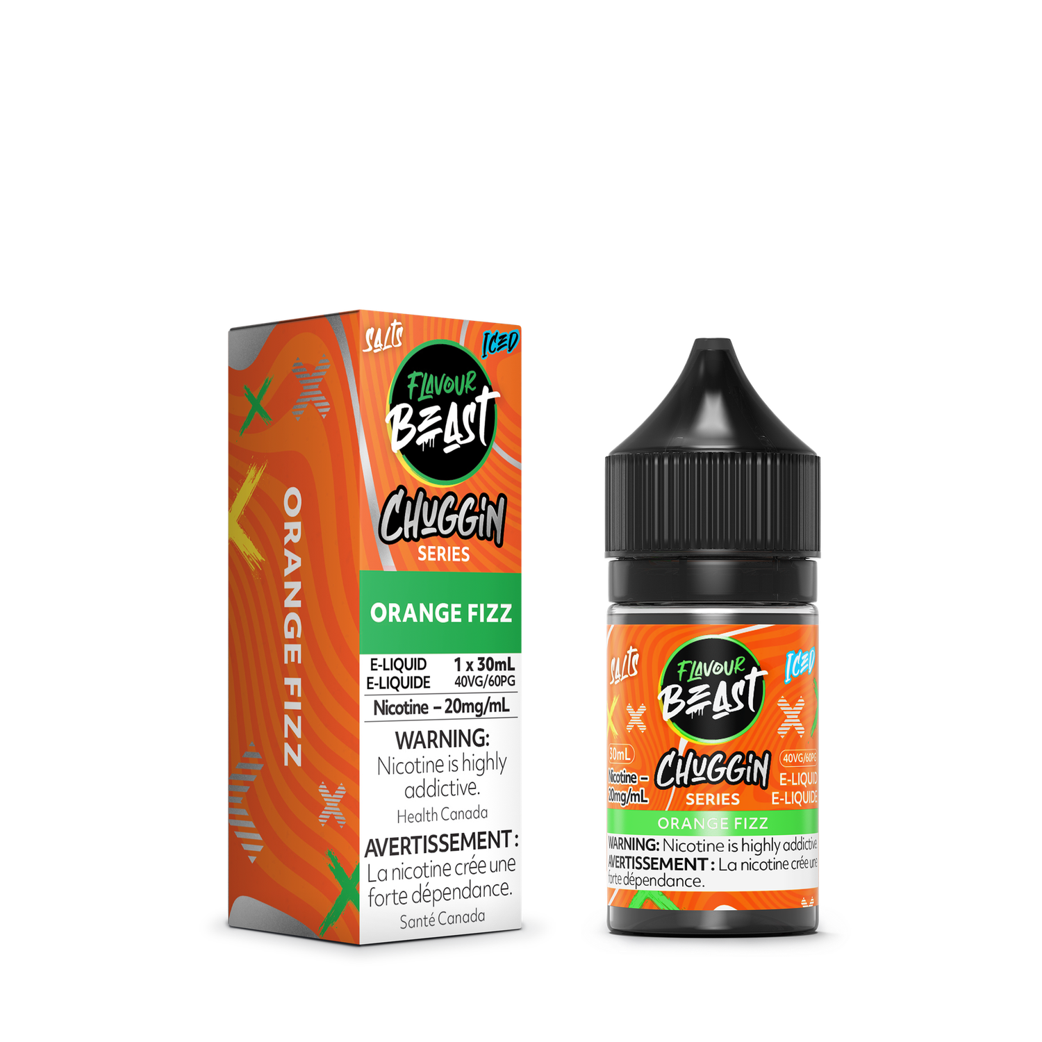 Flavour Beast Salts - Chuggin Orange Fizz Iced
