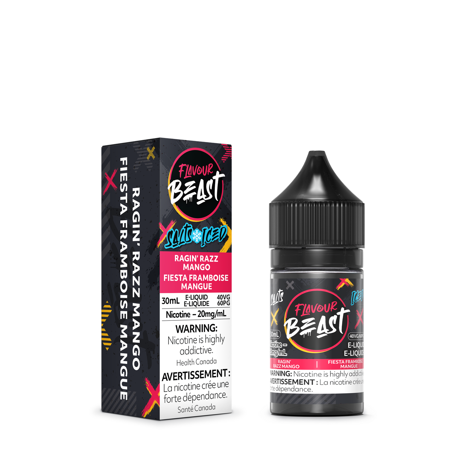 Flavour Beast Salts - Ragin&#39; Razz Mango Iced