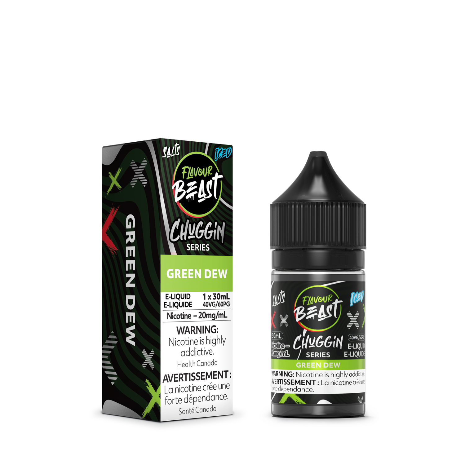 Flavour Beast Salts - Chuggin Green Dew Iced