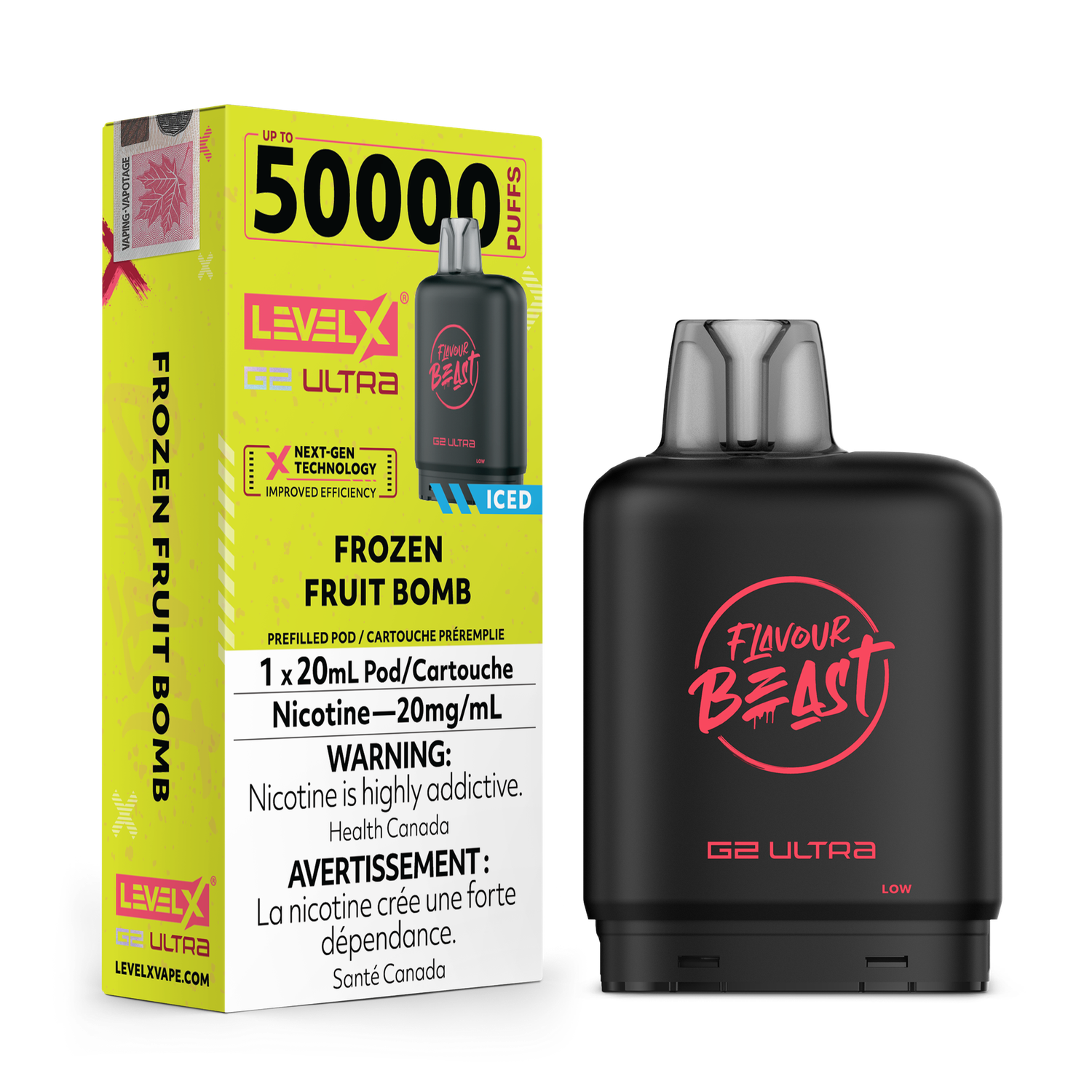 Flavour Beast Level X G2 Ultra 50K Pod - Frozen Fruit Bomb