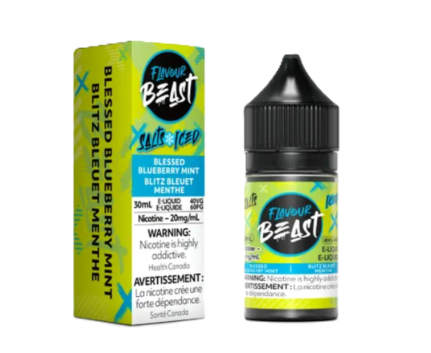 Flavour Beast Salts - Blessed Blueberry Mint Iced