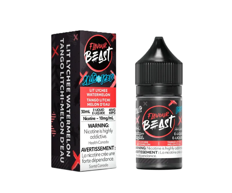 Flavour Beast Salts - Lit Lychee Watermelon Iced