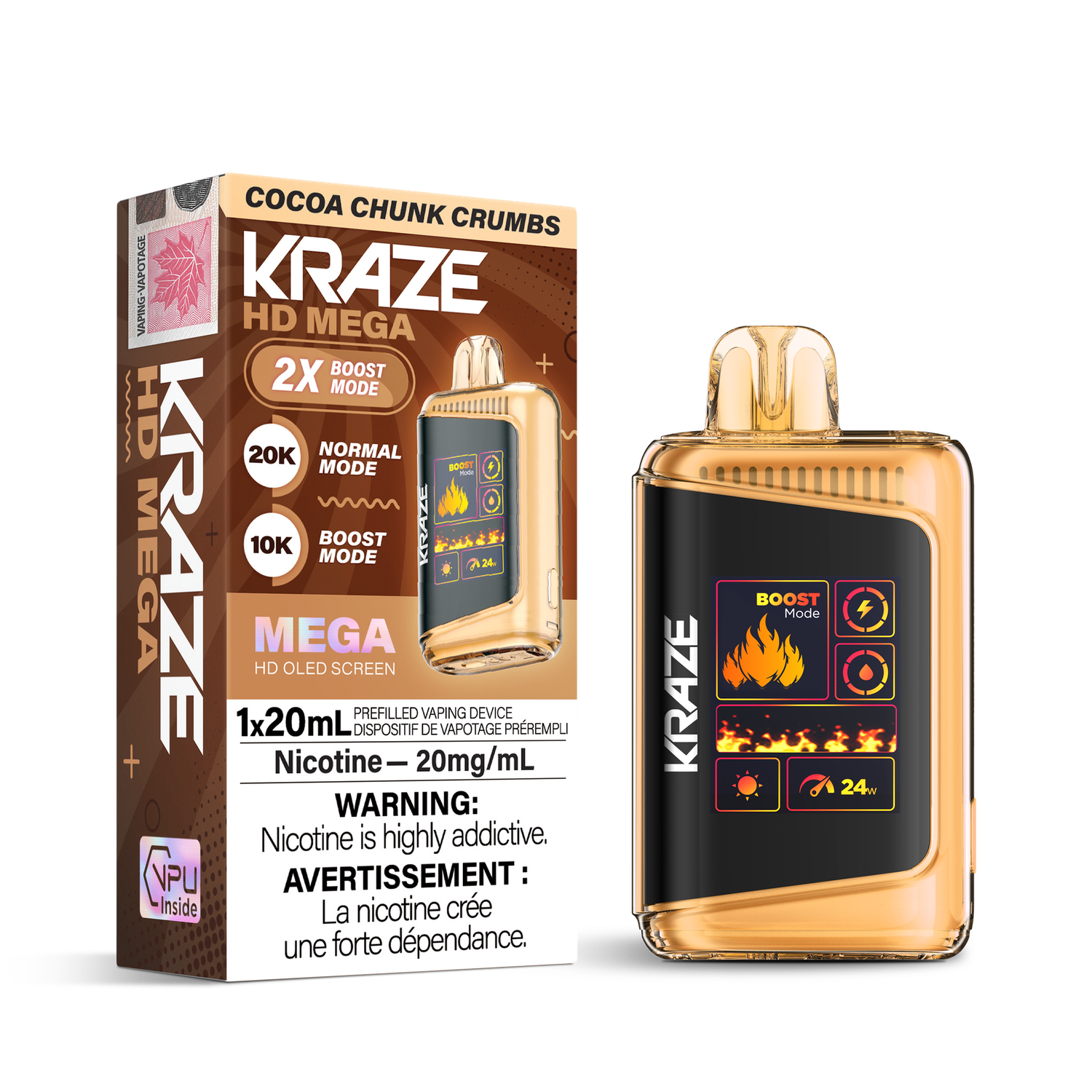Kraze HD Mega 20K - Cocoa Chunk Crumbs