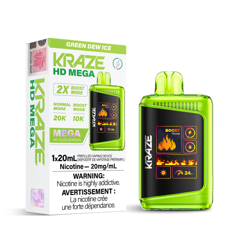 Kraze HD Mega 20K - Green Dew Ice