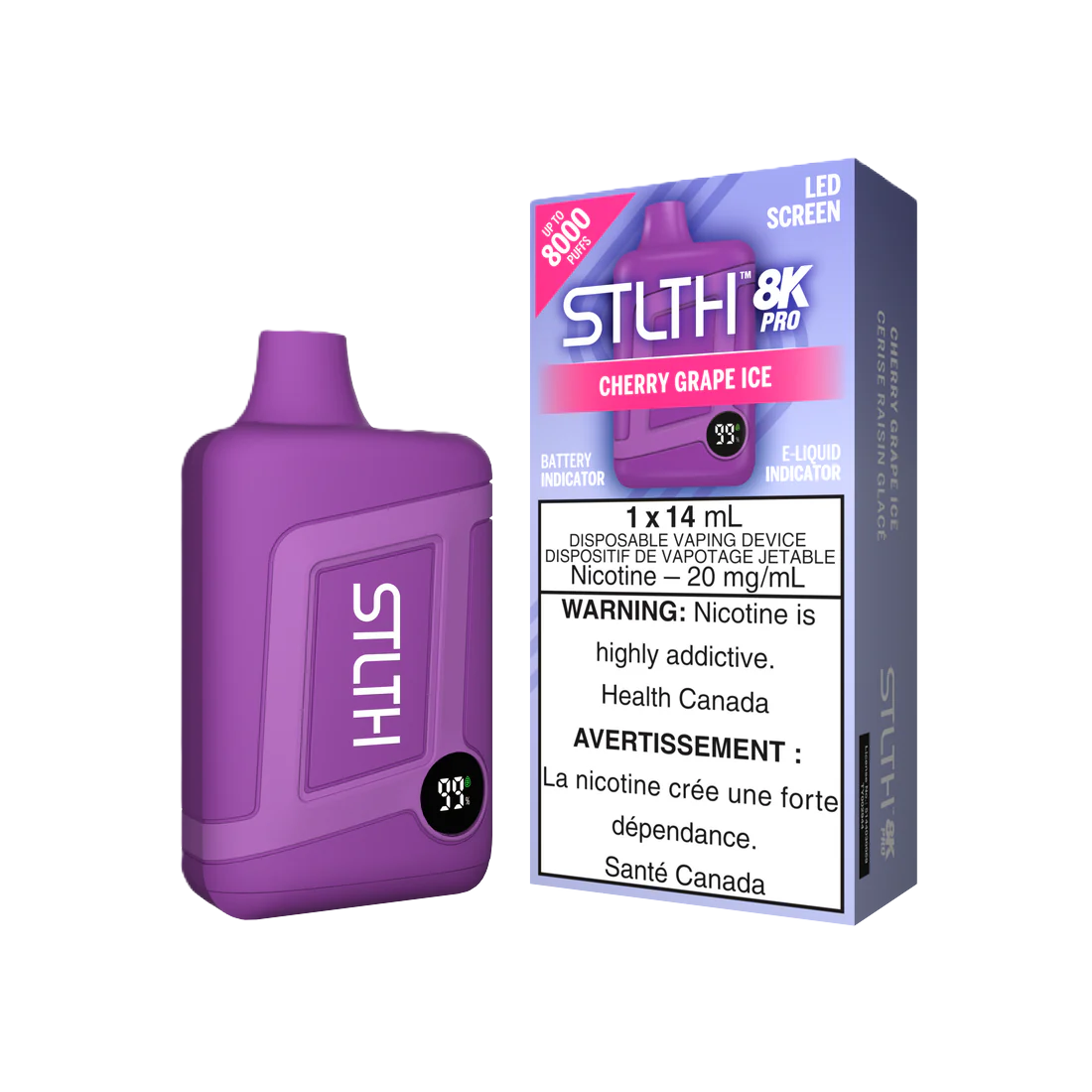 STLTH 8K PRO - Cherry Grape Ice