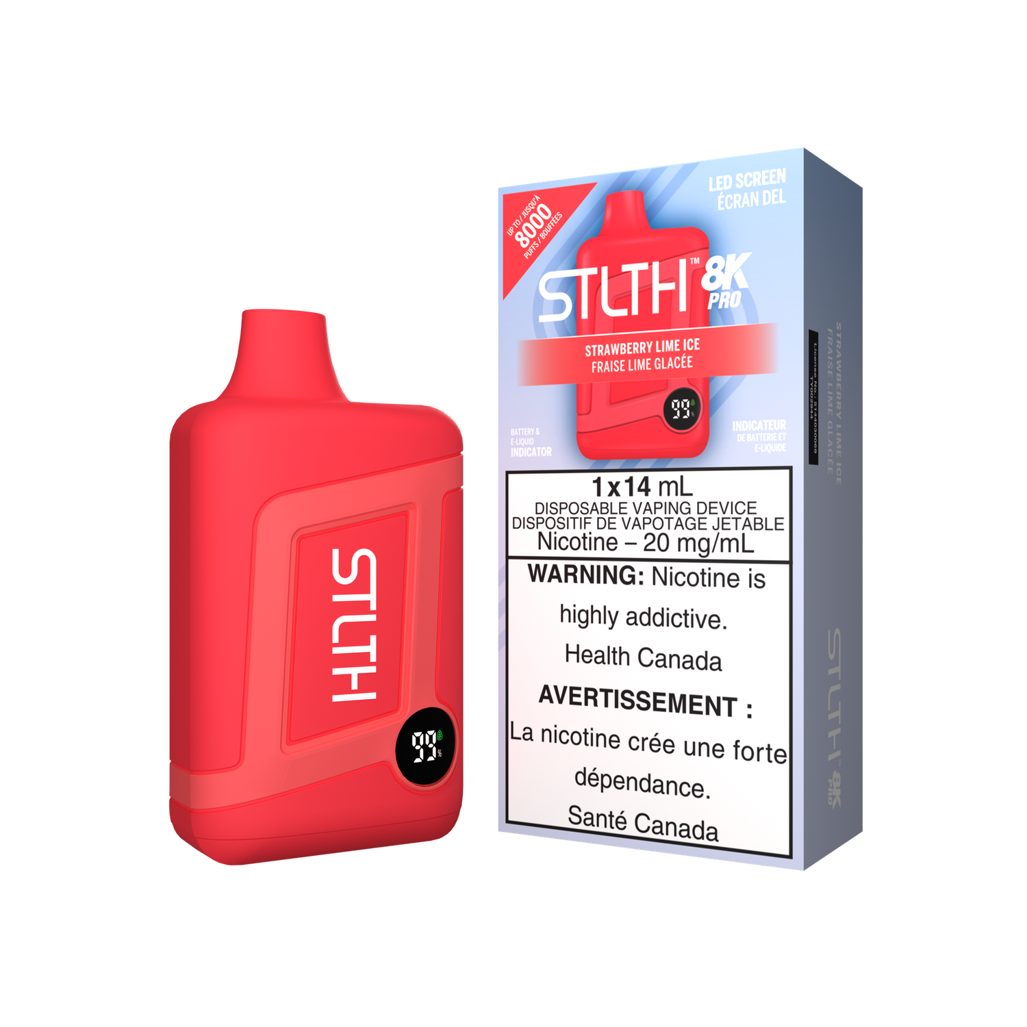 STLTH 8K PRO - Strawberry Lime Ice