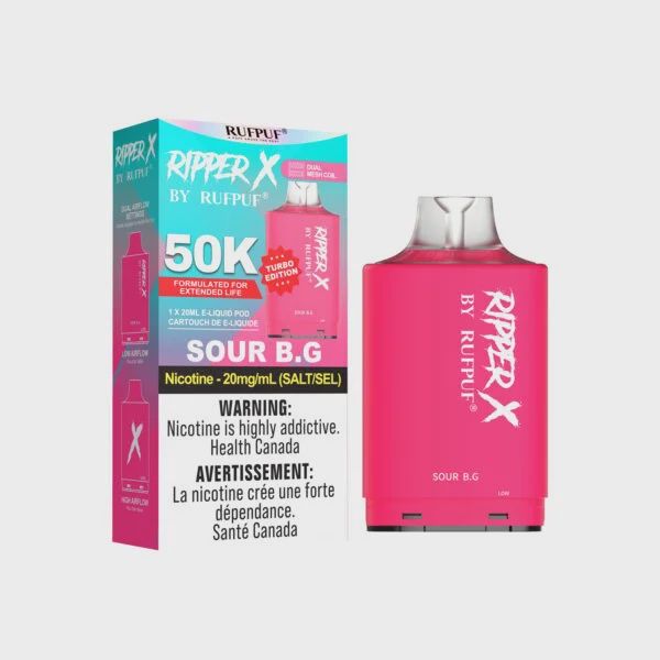 RufPuf Ripper X 50K Pod - Sour BG