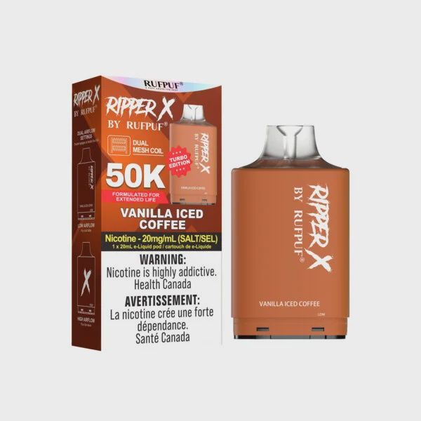 RufPuf Ripper X 50K Pod - Vanilla Iced Coffee