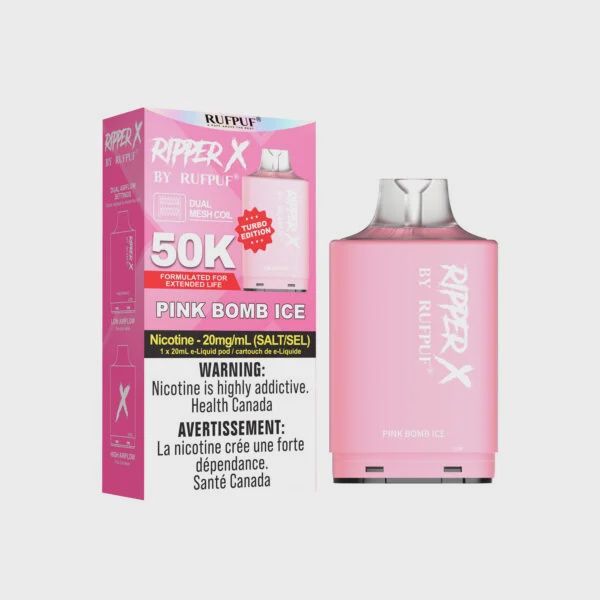 RufPuf Ripper X 50K Pod - Pink Bomb Ice