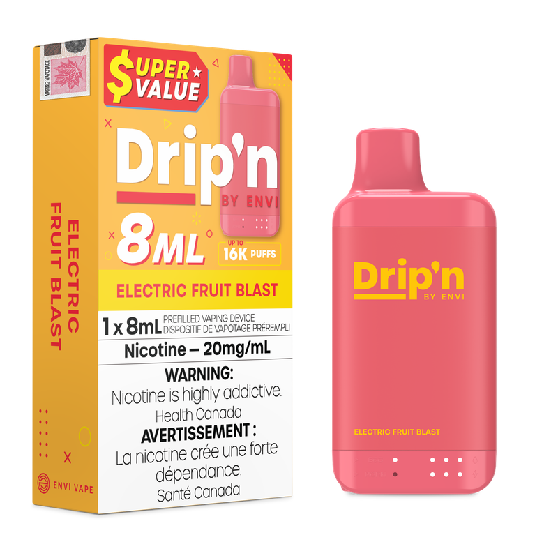 Drip&#39;n 8ML 16K - Electric Fruit Blast