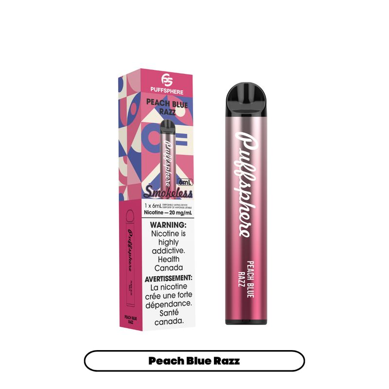 Puffsphere Smokeless 2500 - Peach Blue Razz