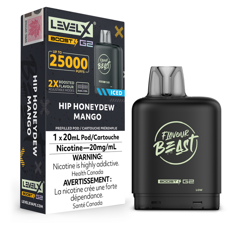 Flavour Beast Level X Boost G2 25K Pod - Hip Honeydew Mango