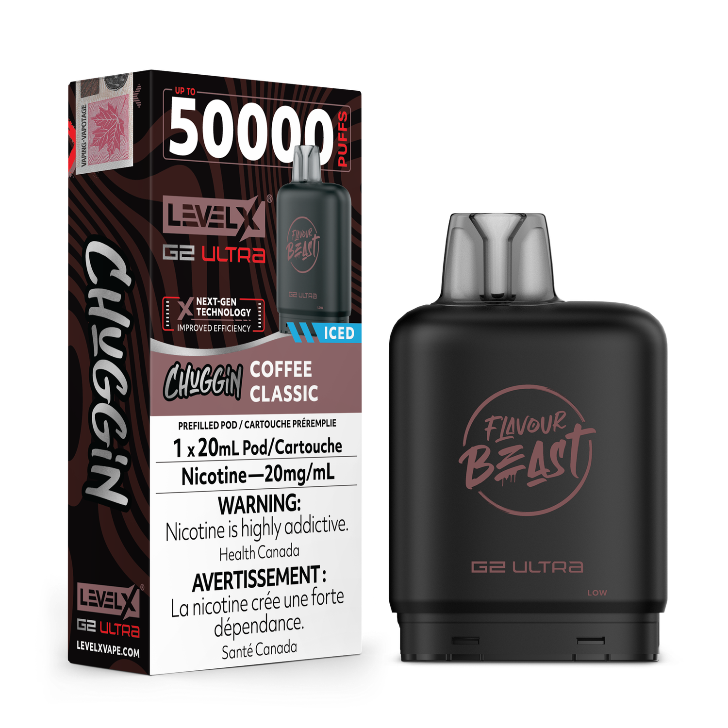Flavour Beast Level X G2 Ultra 50K Pod - Chuggin Coffee Classic
