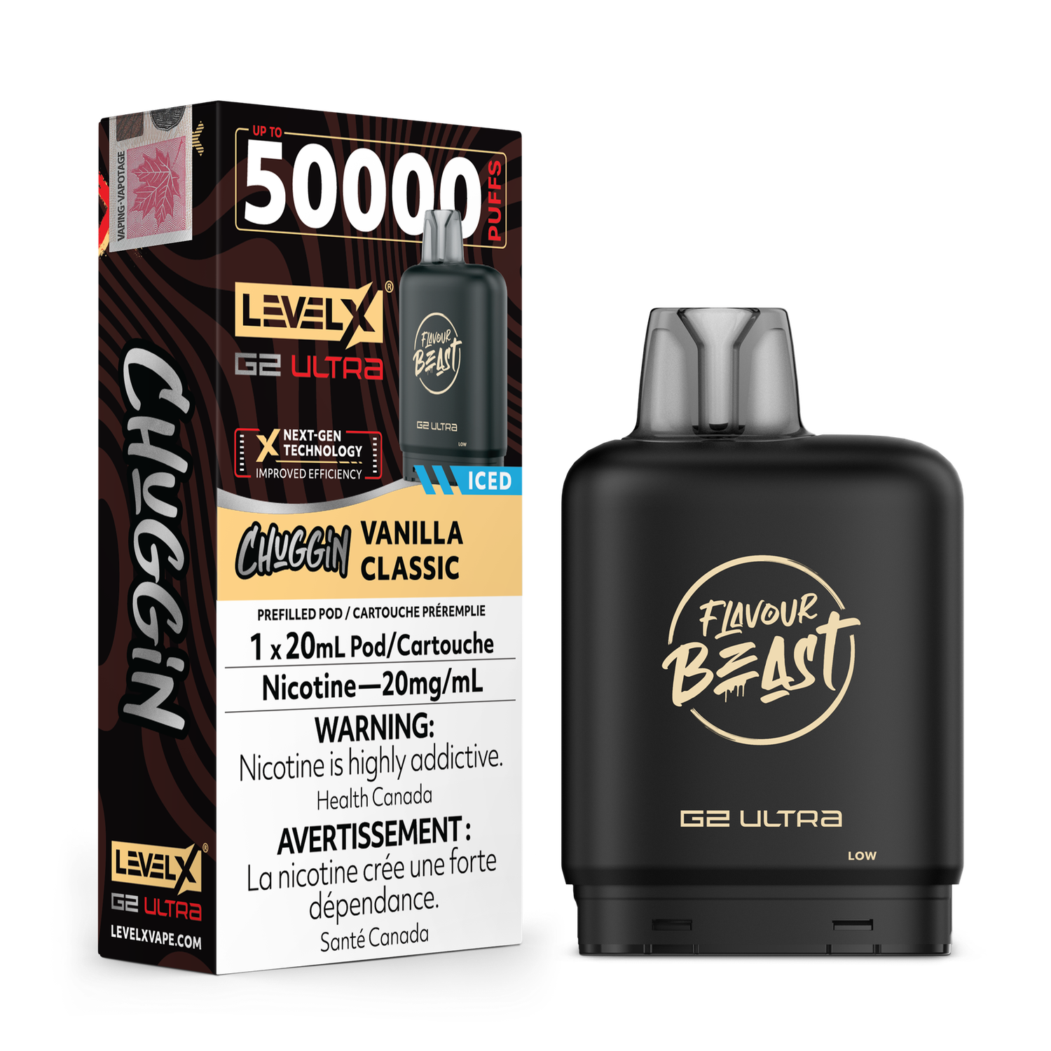 Flavour Beast Level X G2 Ultra 50K Pod - Chuggin Vanilla Classic
