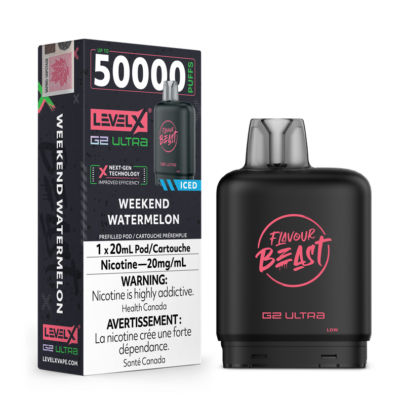 Flavour Beast Level X G2 Ultra 50K Pod - Weekend Watermelon