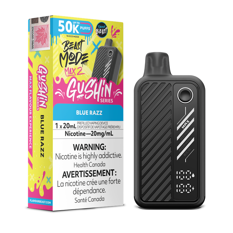 Flavour Beast Beast Mode Max 2 50K - Gushin Blue Razz