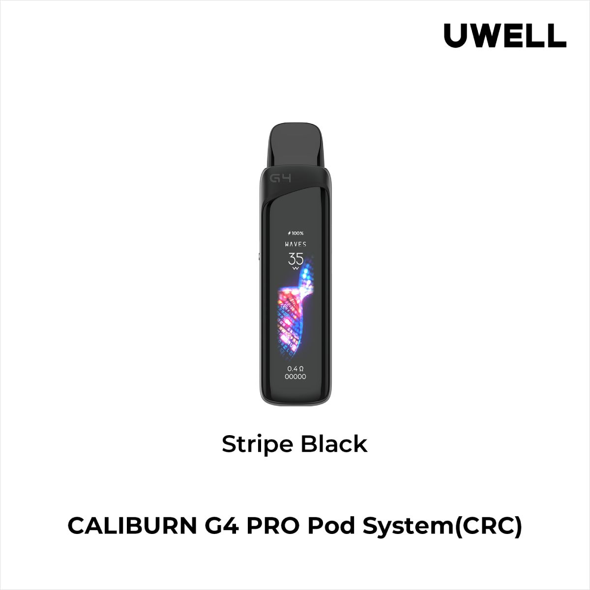 UWELL - Caliburn G4 Pro Kit [CRC], Colour: Stripe Black