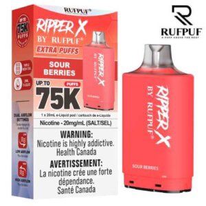 RufPuf Ripper X 75K Pod - Sour Berries