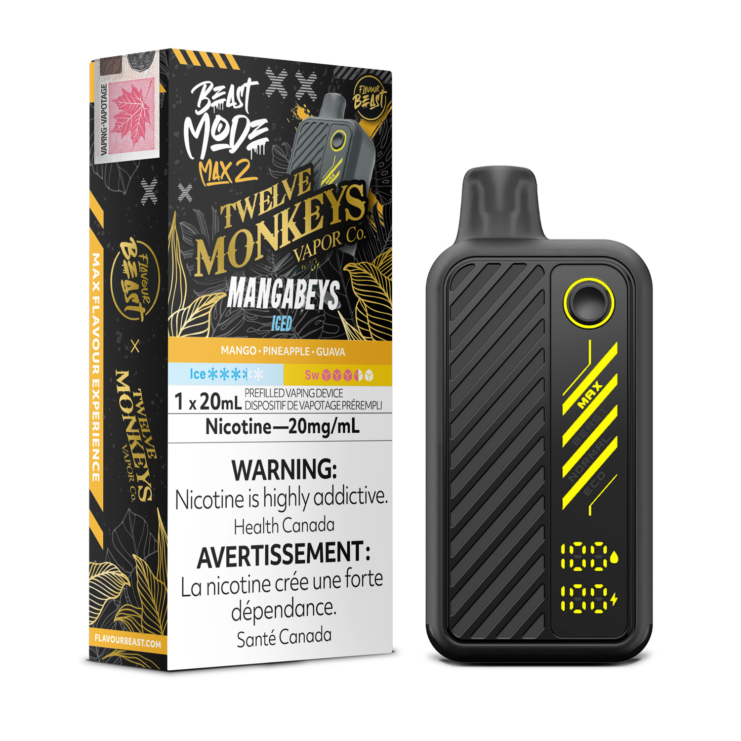Flavour Beast Beast Mode Max 2 50K - Mangabeys Iced