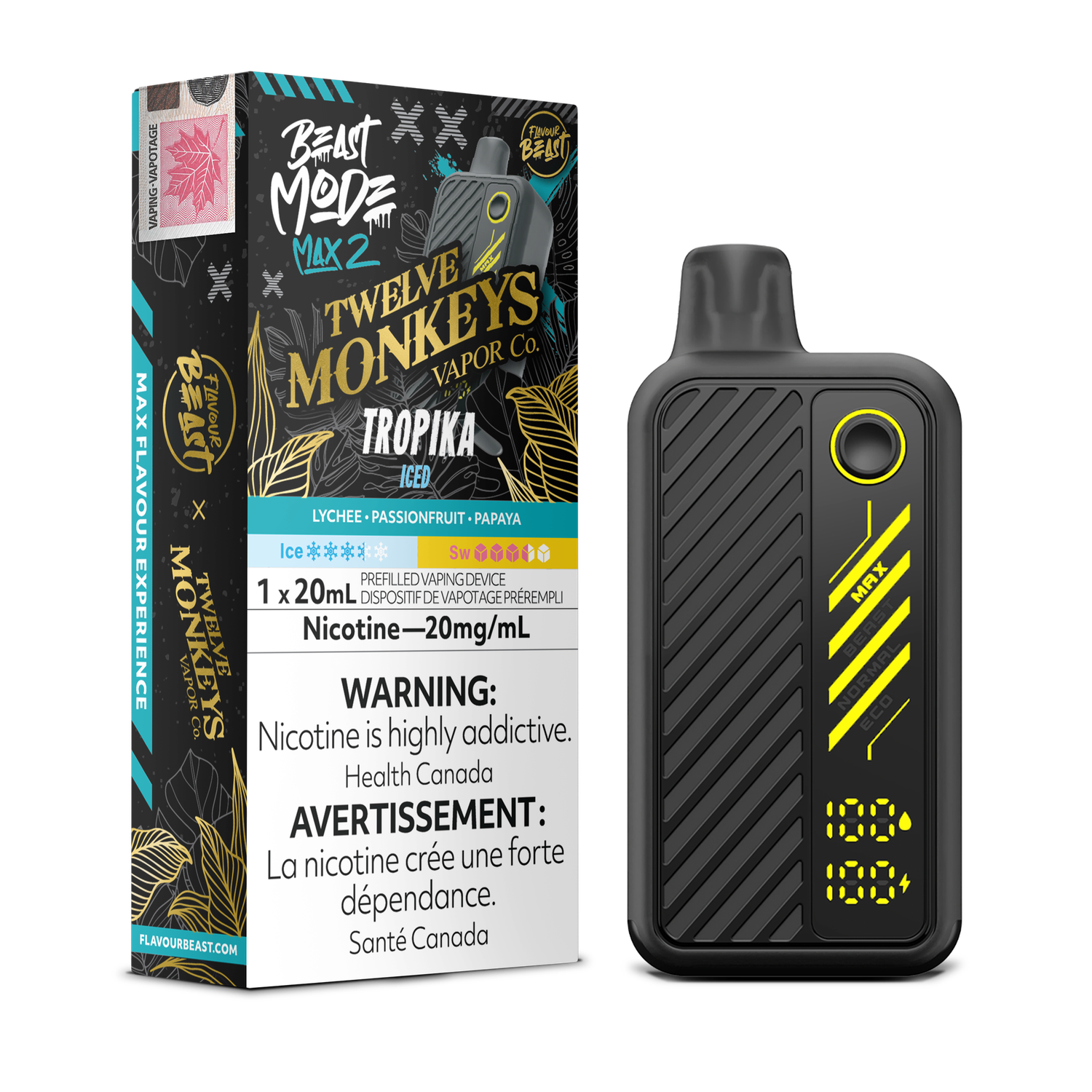 Flavour Beast Beast Mode Max 2 50K - Tropika Iced