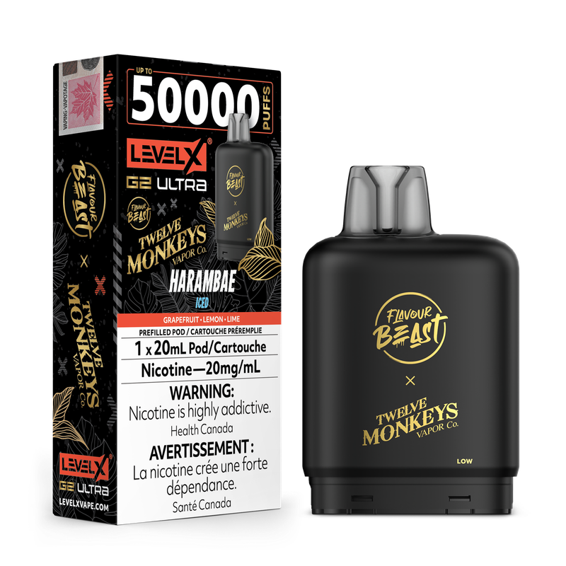 Flavour Beast Level X G2 Ultra 50K Pod - Harambae Iced