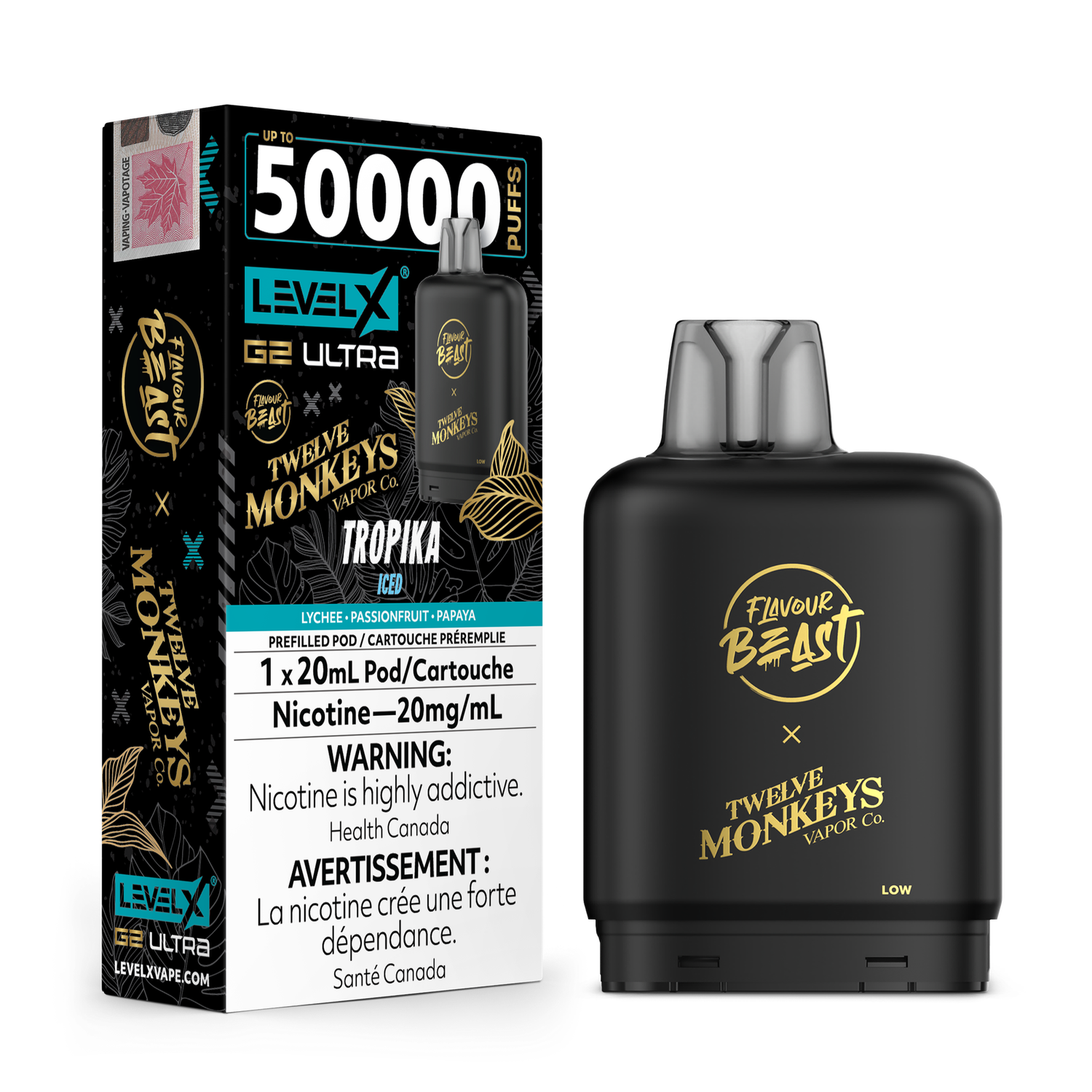 Flavour Beast Level X G2 Ultra 50K Pod - Tropika Iced