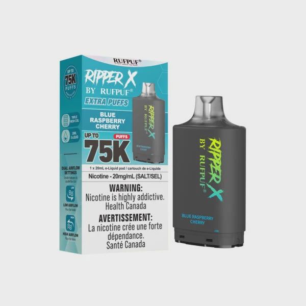 RufPuf Ripper X 75K Pod - Blue Raspberry Cherry