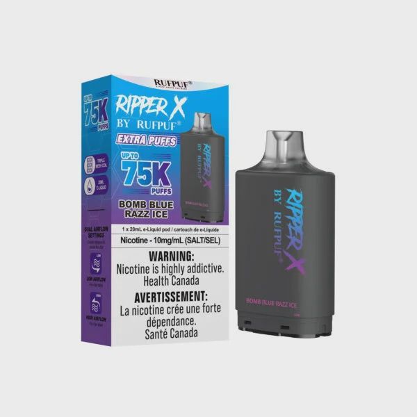 RufPuf Ripper X 75K Pod - Bomb Blue Razz
