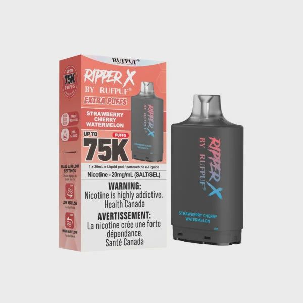 RufPuf Ripper X 75K Pod - Strawberry Cherry Watermelon