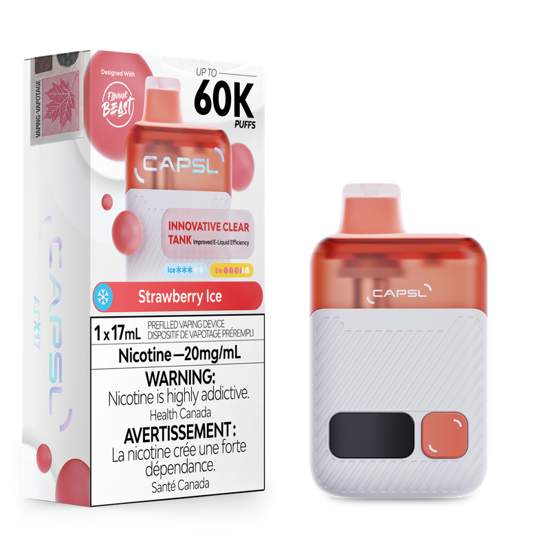 CAPSL 60K By Flavour Beast - Strawberry Ice