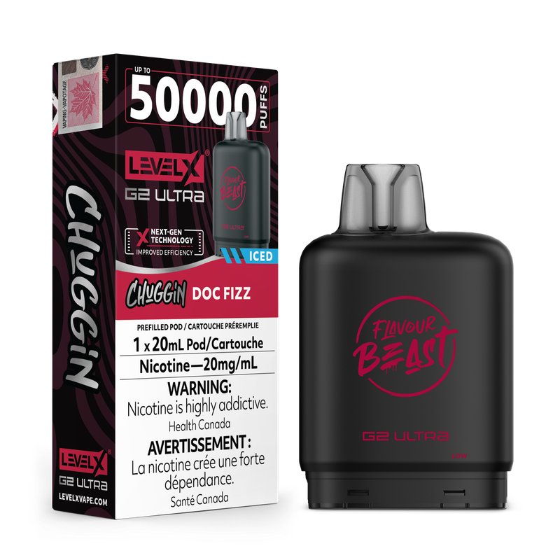 Flavour Beast Level X G2 Ultra 50K Pod - Chuggin Doc Fizz