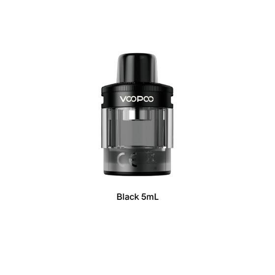 VooPoo - PnP X Cartridge Pod Tank DTL 5mL [CRC] (2 Pack), Colour: Black