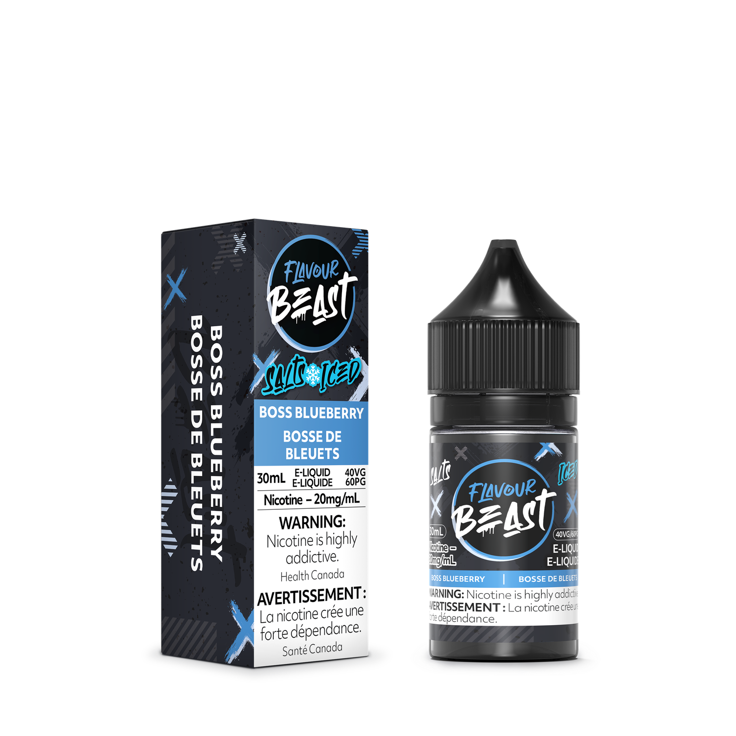 Flavour Beast Salts - Boss Blueberry Iced