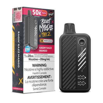 Flavour Beast Beast Mode Max 2 50K - Ragin' Razz Mango