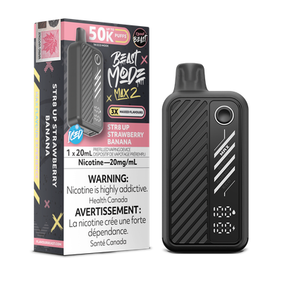 Flavour Beast Beast Mode Max 2 50K - STR8 UP Strawberry Banana