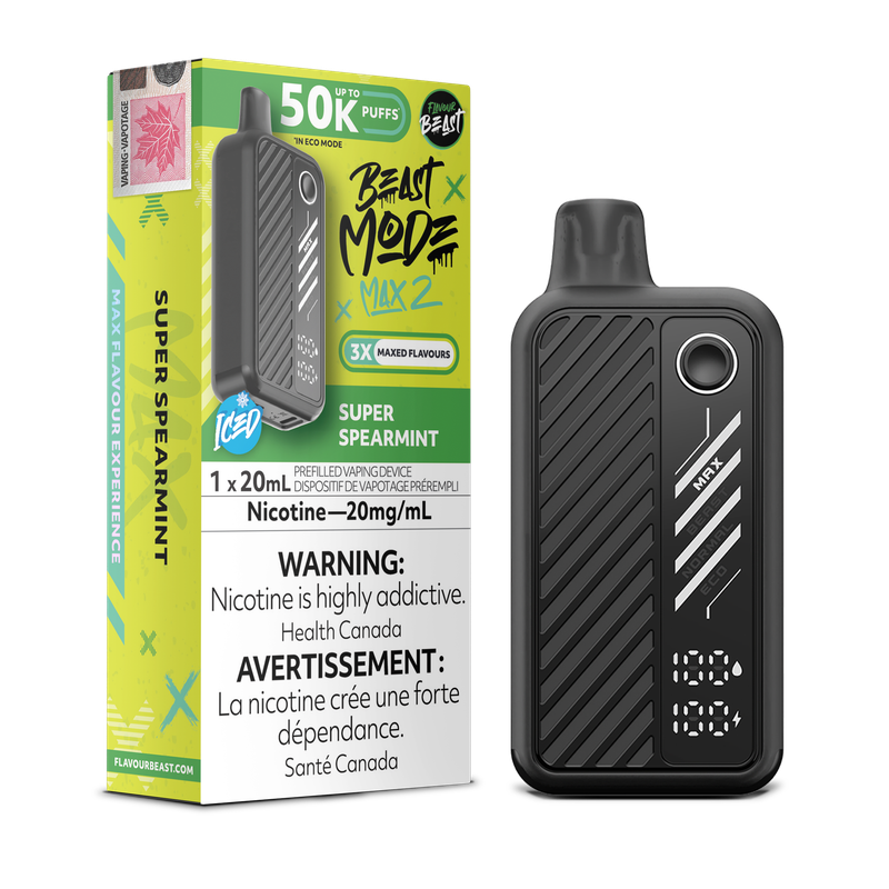 Flavour Beast Beast Mode Max 2 50K - Super Spearmint Flavour Beast Beast Mode Max 2 50K - Super Spearmint
