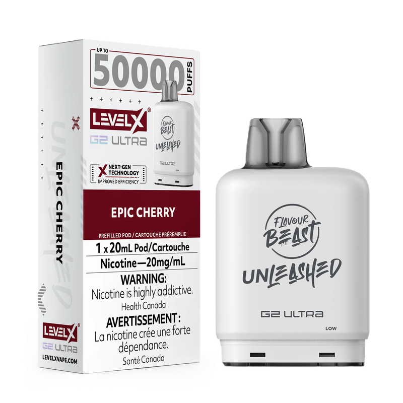 Flavour Beast Level X G2 Ultra Unleashed 50K Pod - Epic Cherry