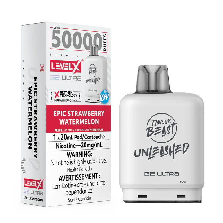 Flavour Beast Level X G2 Ultra Unleashed 50K Pod - Epic Strawberry Watermelon