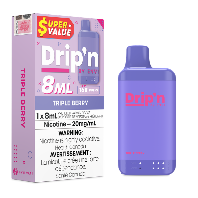 Drip'n 8ML 16K - Triple Berry