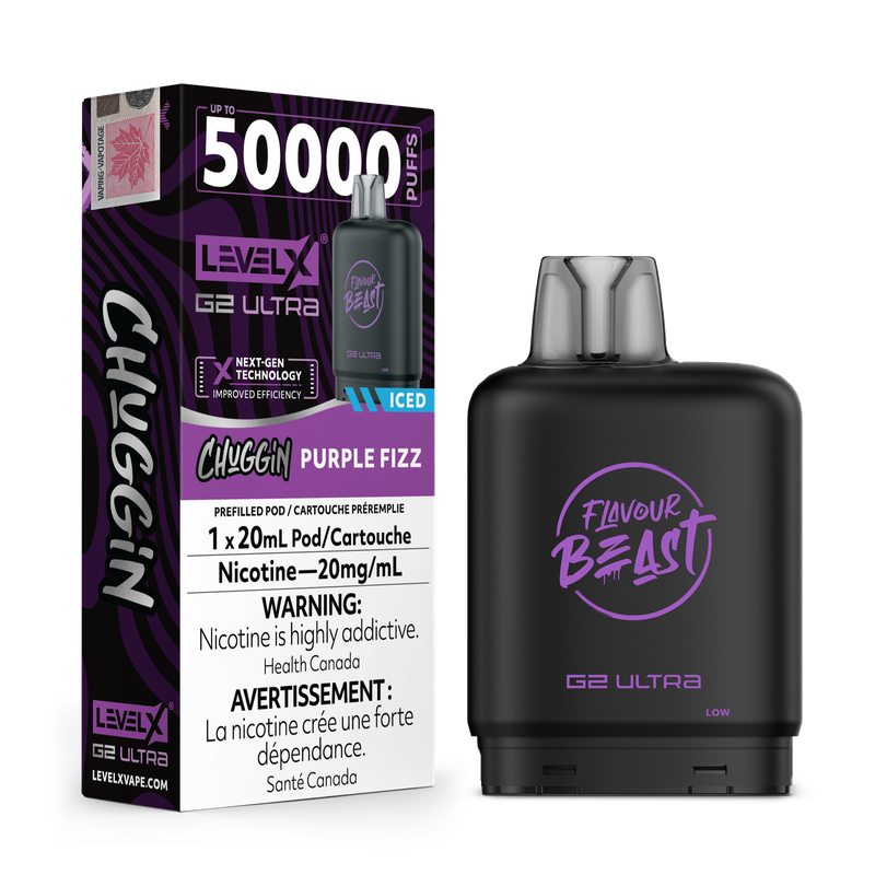 Flavour Beast Level X G2 Ultra 50K Pod - Chuggin Purple Fizz