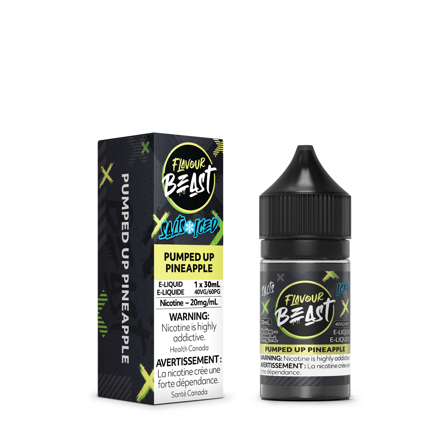 Flavour Beast Salts - Pumped Up Pineapple Iced