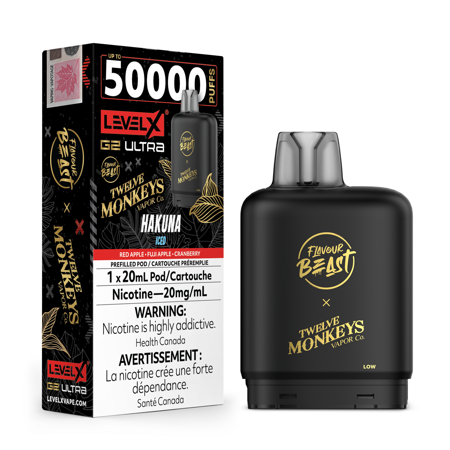 Flavour Beast Level X G2 Ultra 50K Pod - Hakuna Iced