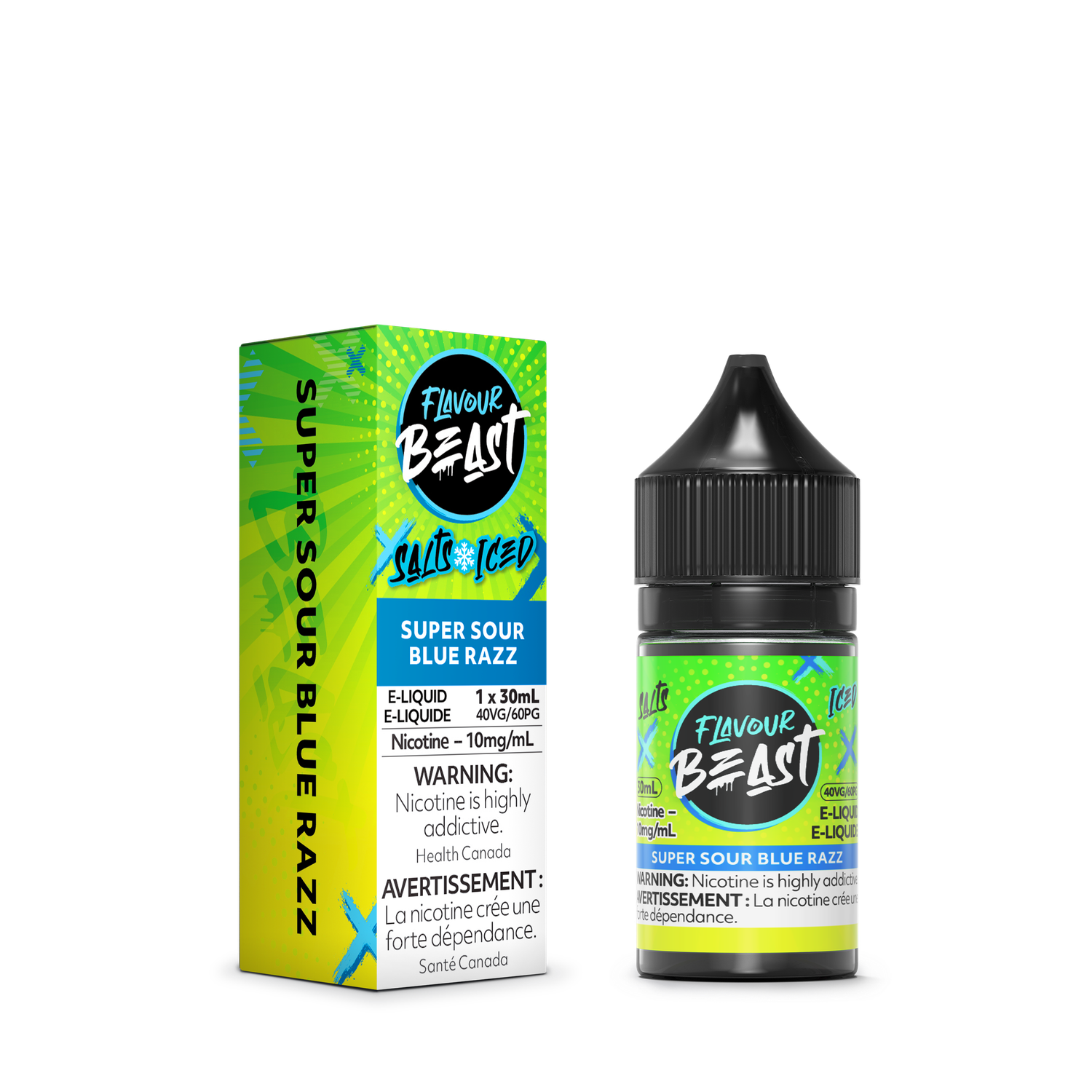 Flavour Beast Salts - Super Sour Blue Razz Iced