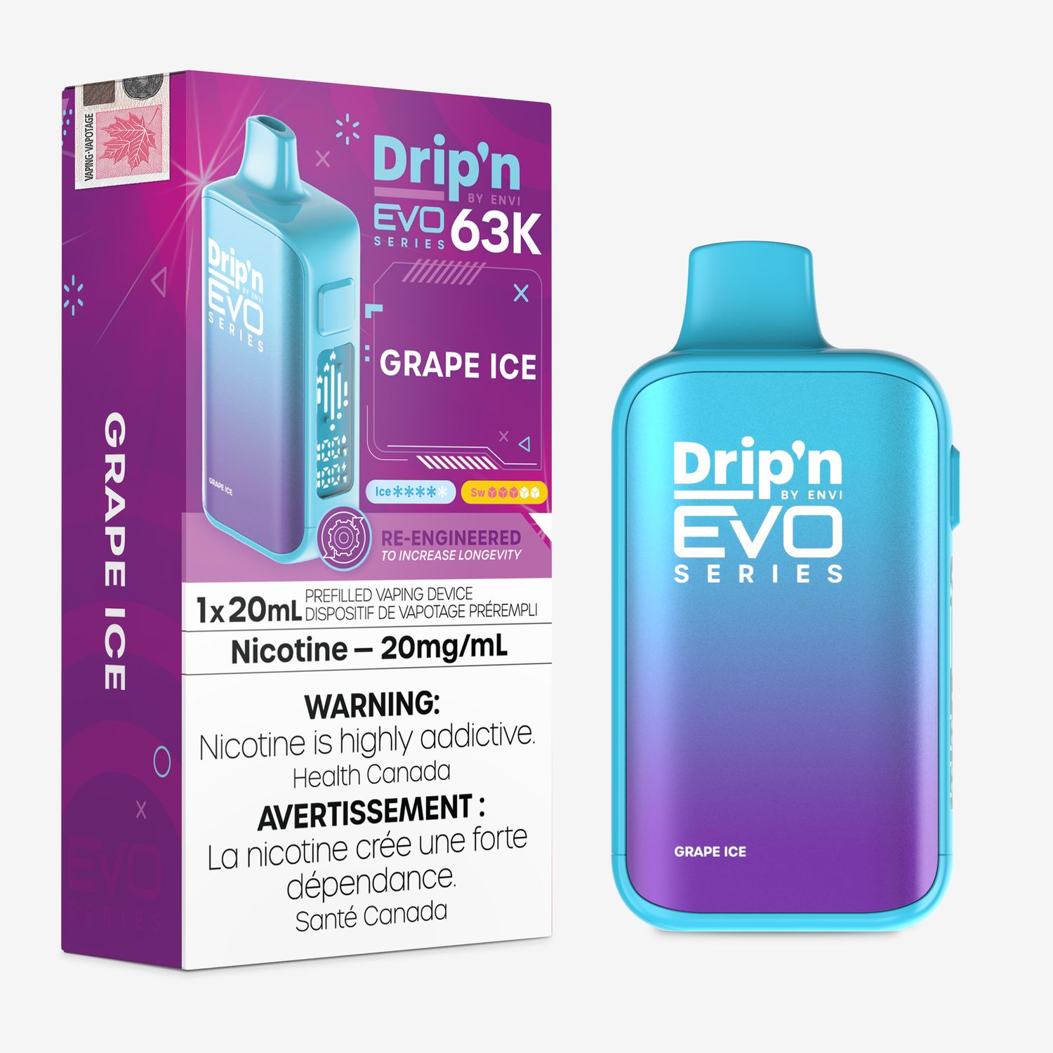 Drip'n EVO 63K - Grape Ice