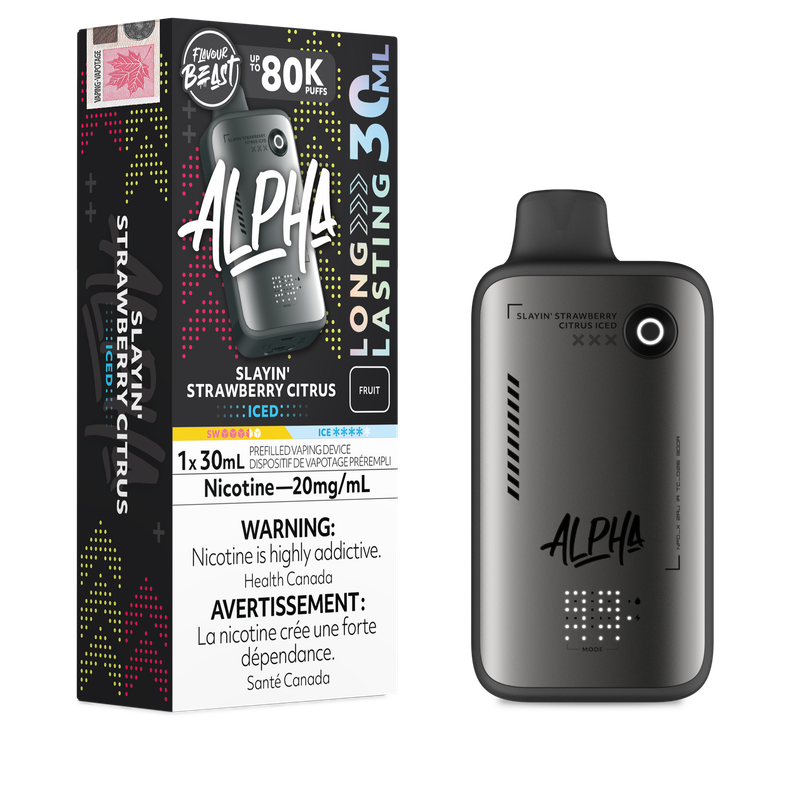 Flavour Beast Alpha 80K - Slayin' Strawberry Citrus Iced