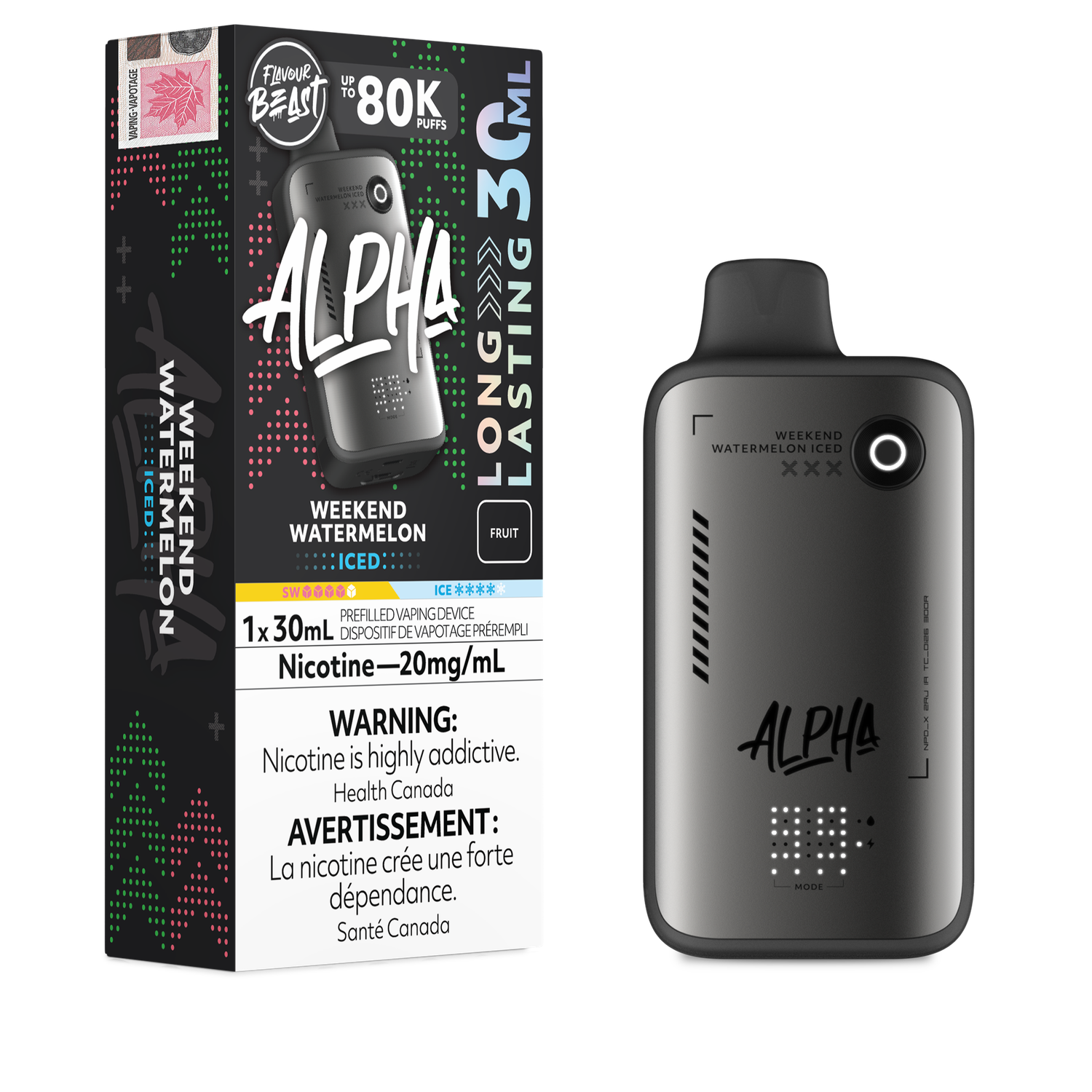 Flavour Beast Alpha 80K - Weekend Watermelon Iced