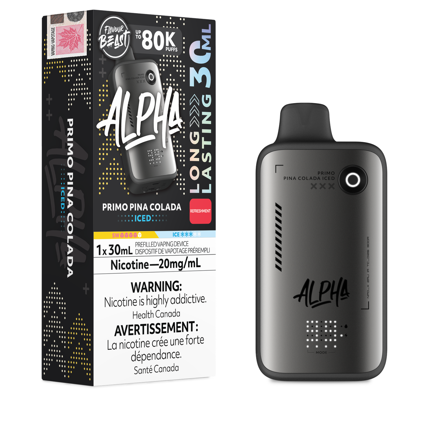 Flavour Beast Alpha 80K - Primo Pina Colada Iced